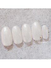 たゆ ネイル(たゆnail)/パラジェル乳白色ネイル