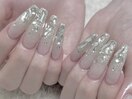 ロングネイル/キラキラ/ラメ