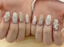 ディーネイル 池袋(D-nail)/【稗田】薔薇ネイル