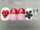 ハート花ドット個性派¥8000