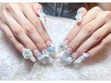 ナナネイル(Nana Nail)/長さ出し×3Dパーツ