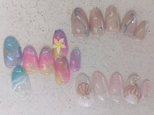 ネイルサロン シュエット(nail salon chouette)の雰囲気（7月8月のマンスリーデザイン☆他にもデザインあります）