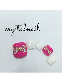 クリスタルネイル ゆめタウン博多店(CRYSTAL NAIL)/リボンネイル