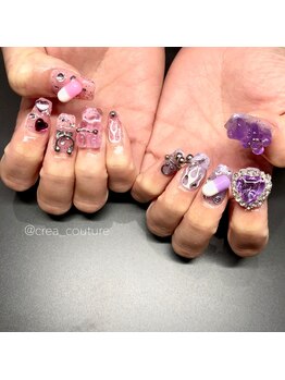 トータルビューティーサロン クレアクチュール(CREA COUTURE)/clear nail