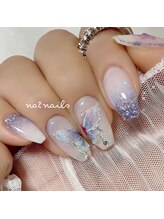 ナツネイルズ(na2nails)/バタフライネイル