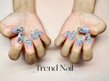 トレンドネイルスタジオ(Trend Nail Studio)/ワンカーにストーン付け放題！