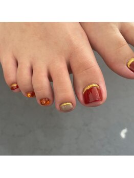 ネイルスミス 高松店(Nailsmith)/ボルドー×鼈甲