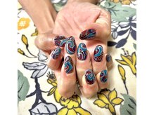 ブランシュ 藤沢(Blanche)/オーダーメイドネイル赤＆青