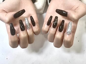 長さ出しブラック＆シルバー