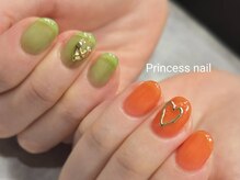 プリンセスネイル(Princess nail)/クリア×ハート8,200