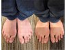 【足の親指の歪み矯正 60分コース】2回目以降 ¥12,100 （会員価格¥8,800)
