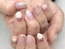 バレンタインネイル