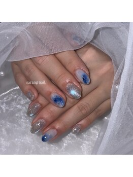 サランネイル(sarang nail.)/5本アート