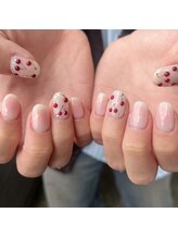 イロ(iro)/チークネイル♪さくらんぼネイル