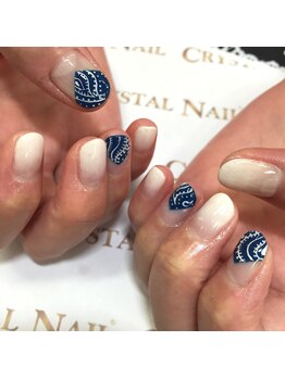 クリスタルネイル ゆめタウン博多店(CRYSTAL NAIL)/ペイズリーネイル