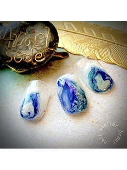 ネイルアトリエ エルメル(nail atelier Armel)/Summerマーブル☆