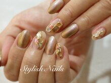 スタイリッシュネイルズ(Stylish Nails)/偏光カラー☆ベージュデザイン