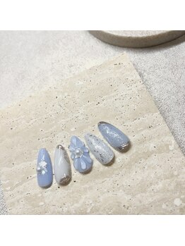 リアン(Lien)/ぷっくりフラワーnail