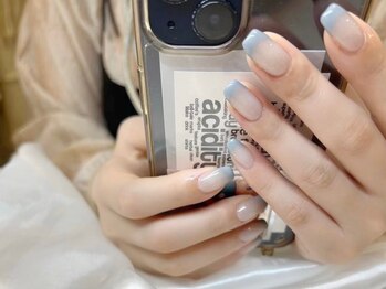 リベレ 福島店(LIBELLE)/スクエアオフ/ブルージュネイル