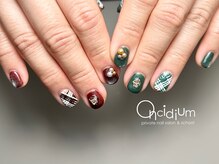 オンシジューム(Oncidium)/バレンタインネイル♪