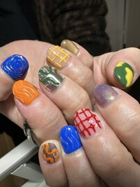 カラフル/チェック/うねうね