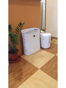 ははのて/冬の必需品!加湿器運転中