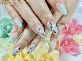 【多田】夏グラデーションネイル