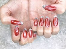 プリズム(PRISM)/ガラスフレンチジェルネイル