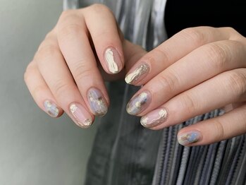 クレモアネイル 池袋西口店(CLEMORE NAIL)/寒色ニュアンスネイル