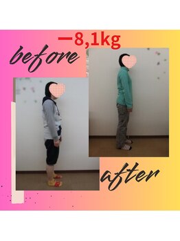 スーパースリムダイエット茅ヶ崎 茅ヶ崎整体院/3ヵ月－8,1ｋｇ減ダイエット♪
