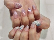アートネイル アルファ(Art Nail ALUFA)/ピンク&水色