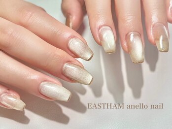 イーストハムアネーロネイル(EAST HAM anello nail)/上品ベージュマグネットネイル