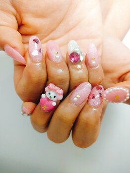 アモ ラブネイルズ(AMO Love nails)/キャラクター3Dもオーダー可能！