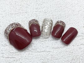 12・1月フットネイル￥8800