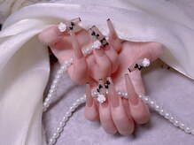 スノーネイルサロン 新宿店(Snow nail salon)/リボン/バラ