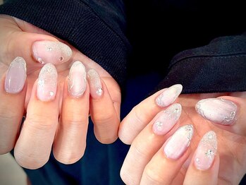 ヌル ネイル 堀江(NURU NAIL HORIE)/大人梅雨色ニュアンスネイル☆