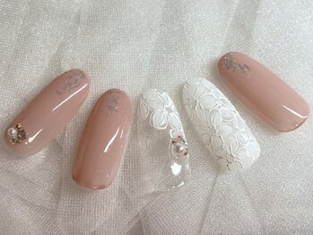 ボニータ(BONITA)/定額C レース フラワー ピンク