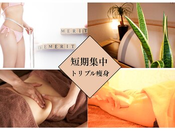 美容専科ナプアリ 湘南台サロンの写真/【全8回◆短期ダイエット】夏本番前痩せ準備はコレ！内容充実コスパ最強♪強力脂肪燃焼トリプル痩身¥44,000