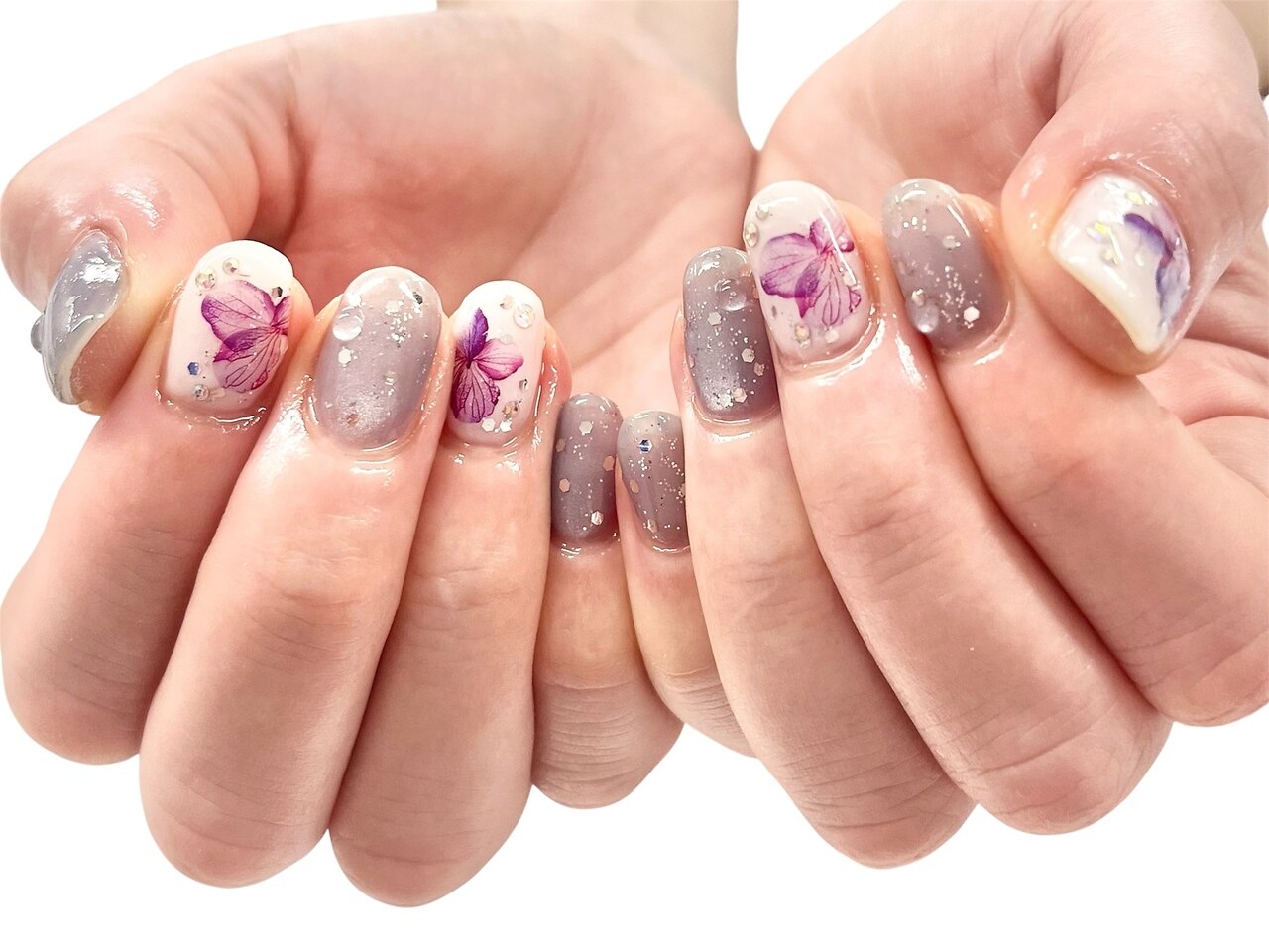 三浦/紫陽花マグネットネイル：PG014734463｜ディーネイル 京橋(D-nail