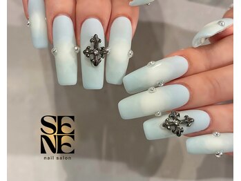 nail salon SENE 中目黒【ネイルサロン セネ】 【NEW OPEN】の写真/【施術歴7年＊実力派ネイリスト施術】リフトしにくい・折れにくい・均一な厚み・美フォルム仕上げ♪強度◎