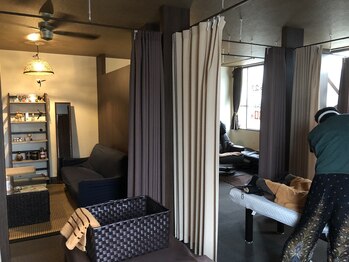 もみらく家/換気しながらの施術