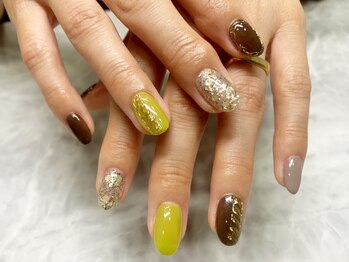 エーネイルルーム(A.Nail.room)/ミラーアートネイル