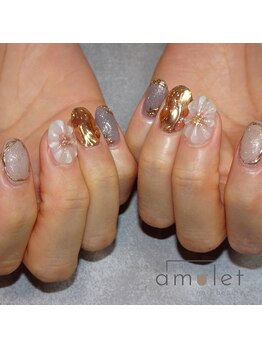 アミュレット 金剛店(amulet)/☆ぷっくりネイル☆