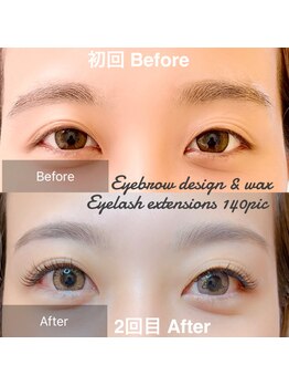 ミベレ 八王子(Mebere)/眉毛は徐々に印象を変えます