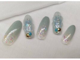 #88 【チークネイル×貝殻】