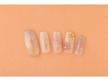 ヴァンネイル(VINGT NAIL nail&eye beauty)/ぷっくりフラワーネイル