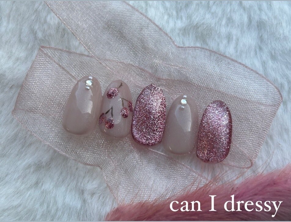 ネイルチップ オーダー さくらんぼ フラッシュ マグネット フルーツ ハートホロ ネイルチップ オーダー さくらんぼ フラッシュ マグネット