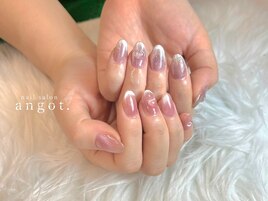 クリアハートネイル