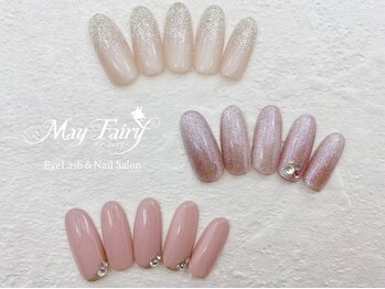 メイ フェアリー 銀座エクステ ネイルサロン(May Fairy)の写真/シンプルデザインネイル¥6600~カラー250色ご用意☆メイフェアリーイチ押し!☆極上甘皮ケア☆ロシアンケアも