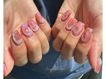 ネイルサロン ティフィン(tiffin)/～涼しげぷっくりネイル～
